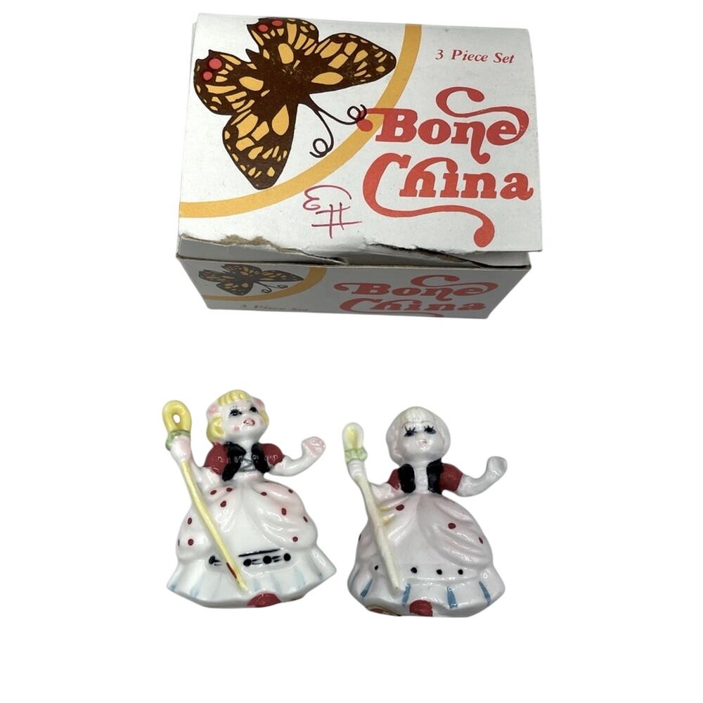 Vintage Bone China Mary Had A Little Lamb Set Two Pieces